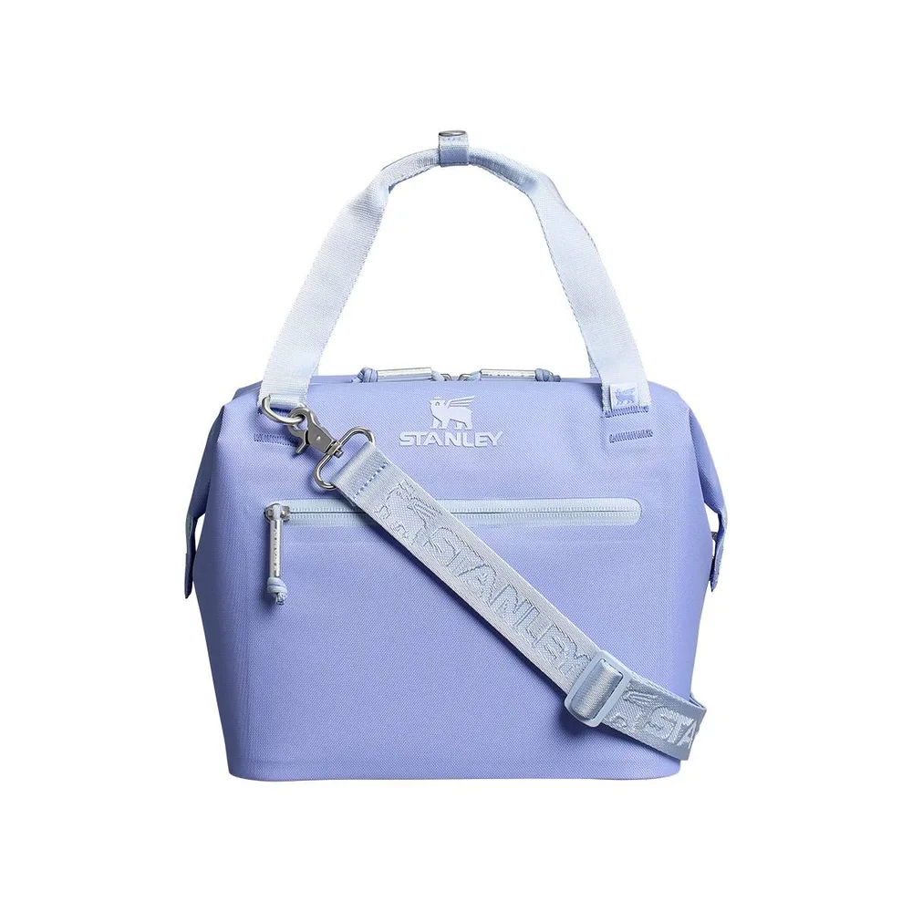 Термосумка для ланча Stanley All-Day Julienne Mini 7 л, застёжка-рамка и две молнии, голубая Hydrangea