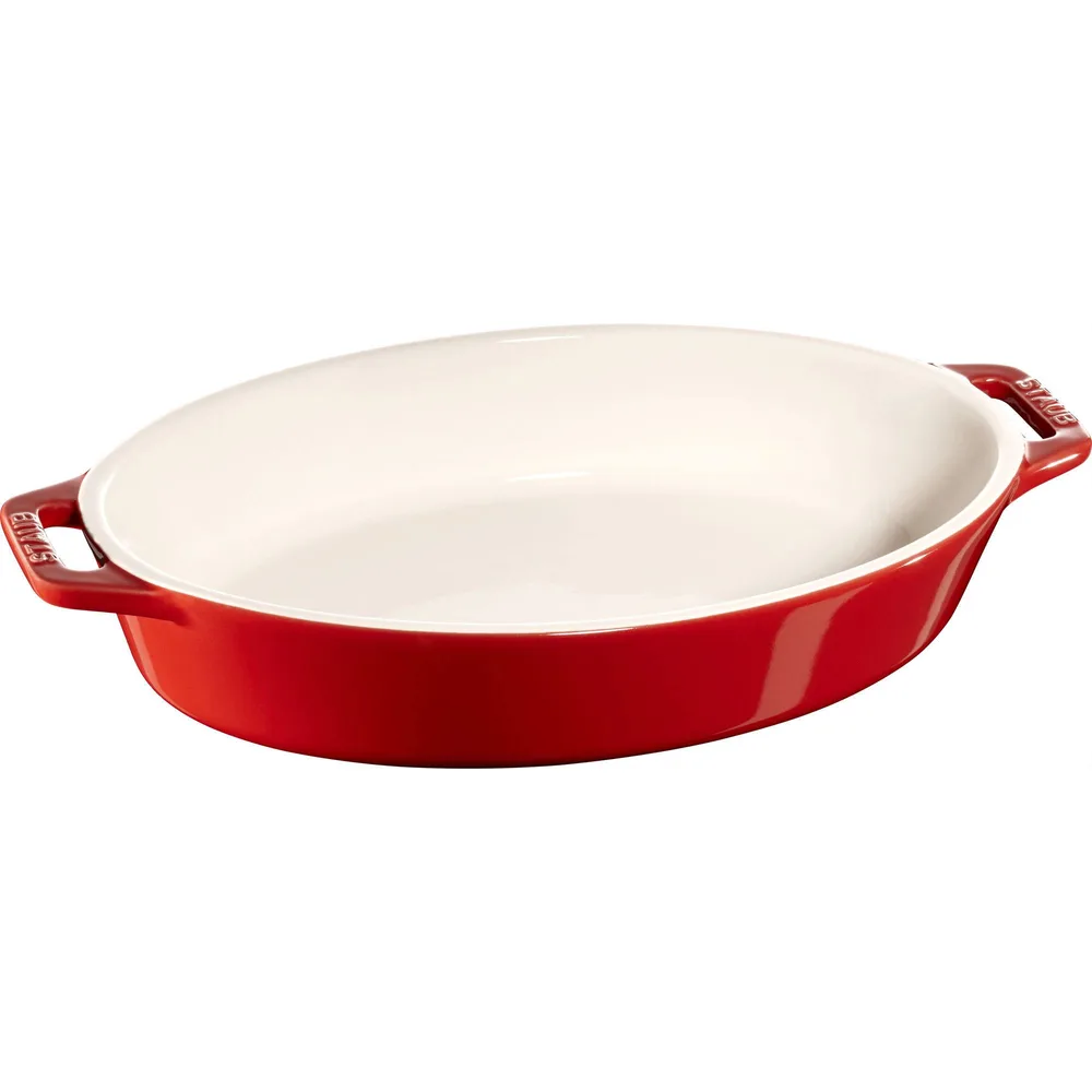 Овальное керамическое блюдо для запекания Staub Cooking 1,1 л, 28,4 x 17,4 x 5,7 см, красное
