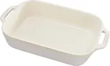 Набор из 3 прямоугольных керамических блюд Staub Cooking 1,1 л, 2,4 л, 4,5 л, белые — фото 2