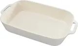 Набор из 3 прямоугольных керамических блюд Staub Cooking 1,1 л, 2,4 л, 4,5 л, белые — фото 3