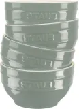 Миски керамические Staub Serving 12 см, 400 мл, набор 4 шт, эвкалиптовые — фото 1