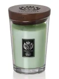 Большая ароматическая свеча Vellutier Intimate&Cozy в стекле, 100 часов горения, зелёная — фото 1