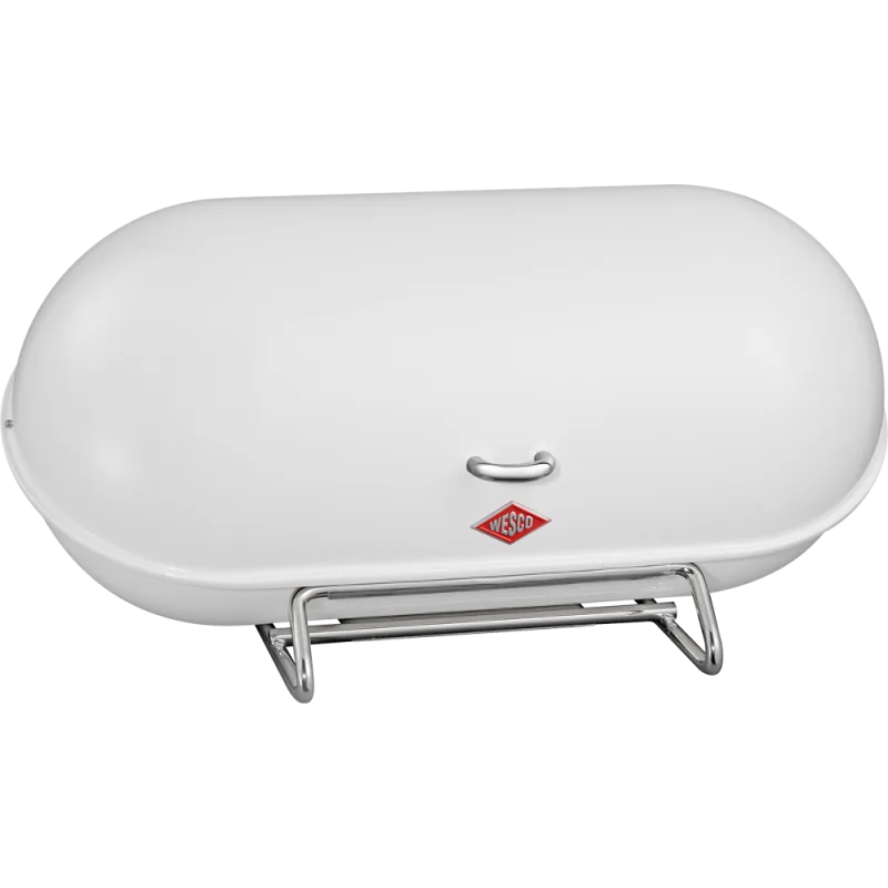 Хлебница Wesco BreadBoy 44 см, сталь с порошковой окраской, хромированное основание, белая