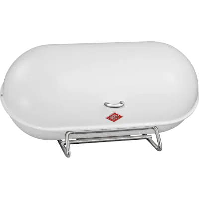 Хлебница Wesco BreadBoy 44 см, сталь с порошковой окраской, хромированное основание, белая