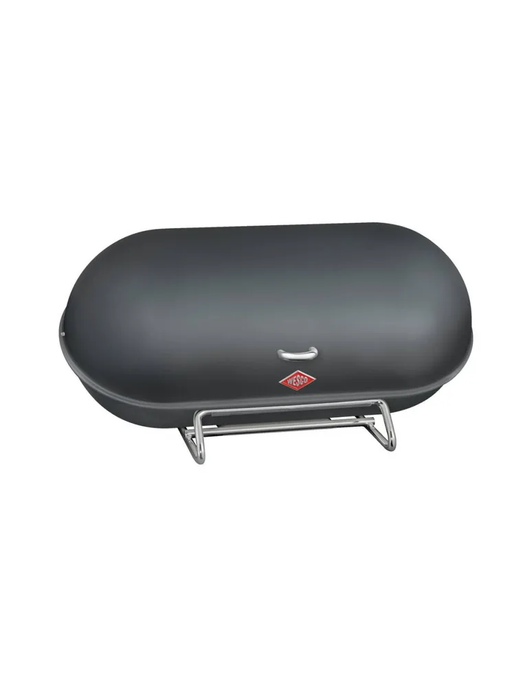 Хлебница Wesco BreadBoy 44 см, графитовый матовый, хромированное основание