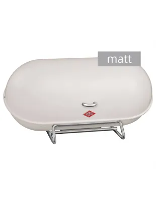 Хлебница Wesco BreadBoy 44 см, песочный матовый, хромированное основание