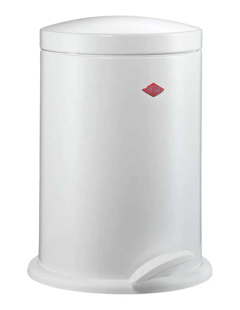 Мусорное ведро Wesco ALPHA 13 л с педалью, белое