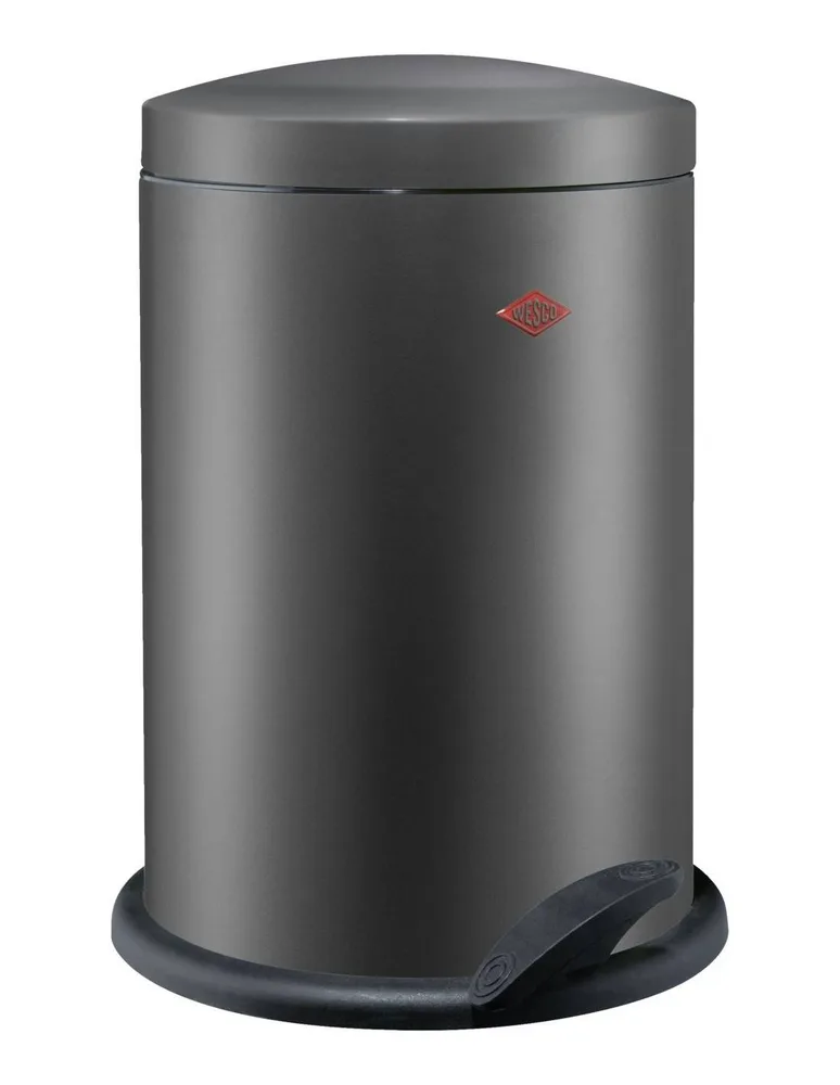 Мусорное ведро Wesco ALPHA 13 л с педалью, графитовое матовое