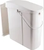 Мусорное ведро на дверцу шкафа Wesco VARIO 19 л, серое — фото 2