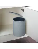 Мусорное ведро на дверцу шкафа Wesco RONDO 13 л, серое — фото 1