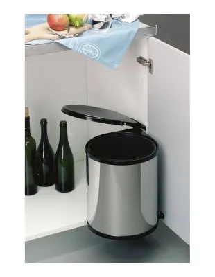 Мусорное ведро на дверцу шкафа Wesco RONDO 13 л, стальное