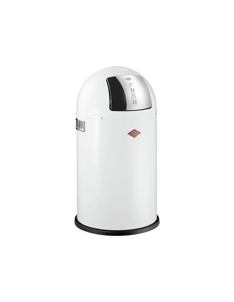 Мусорное ведро Wesco Pushboy Junior 22 л, белое матовое