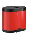 Мусорное ведро Wesco BETA 2x15 л (30 л) с педалью для сортировки, красное — фото 1
