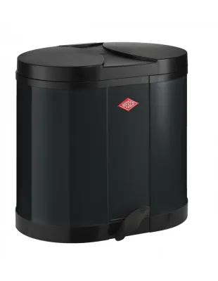 Мусорное ведро Wesco BETA 2x15 л (30 л) с педалью для сортировки, чёрное