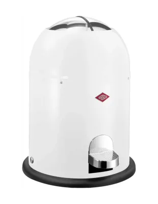 Мусорное ведро Wesco Mini Master 6 л с педалью, белое
