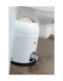 Мусорное ведро Wesco Mini Master 6 л с педалью, белое — фото 2
