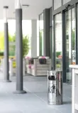Мусорное ведро с пепельницей Wesco 19 л нержавеющая сталь — фото 2