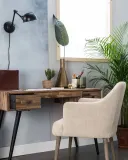 Лампа настенная White Label Living Maarten, чёрная, металл, цоколь E14, кабель 200 см — фото 4