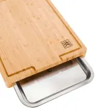 Доска разделочная ZWILLING BBQ+ с выдвижным поддоном, бамбук, 39 x 30 x 5 см — фото 1