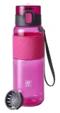 Бутылка для воды Zwilling Bottle 680 мл, тритан, силиконовый чехол, ситечко, розовая — фото 1