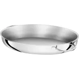 Жаровня Zwilling Plus 8,5 л нержавеющая сталь с крышкой и подставкой, для духовки и индукции, серебристая — фото 6