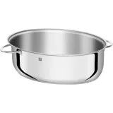 Жаровня Zwilling Plus 8,5 л нержавеющая сталь с крышкой и подставкой, для духовки и индукции, серебристая — фото 8