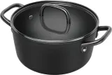 Кастрюля низкая Zwilling Milano 24 см, 4,7 л, с крышкой, керамическое покрытие, для индукции, чёрная — фото 6