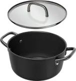 Кастрюля низкая Zwilling Milano 24 см, 4,7 л, с крышкой, керамическое покрытие, для индукции, чёрная — фото 8