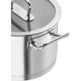 Высокая кастрюля Zwilling Pro 16 см 2 л со стеклянной крышкой, нержавеющая сталь, для индукции, серебристая — фото 5