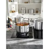 Низкая кастрюля Zwilling Twin Classic 20 см 3 л с крышкой, нержавеющая сталь, дно Cookstar, для индукции, серебристая — фото 2