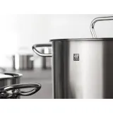 Низкая кастрюля Zwilling Twin Classic 20 см 3 л с крышкой, нержавеющая сталь, дно Cookstar, для индукции, серебристая — фото 5