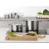 Низкая кастрюля Zwilling Twin Classic 20 см 3 л с крышкой, нержавеющая сталь, дно Cookstar, для индукции, серебристая — фото 7