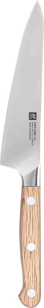 Компактный поварской нож Zwilling Pro Wood 14 см, твёрдость 55–58 HRC, деревянная рукоятка