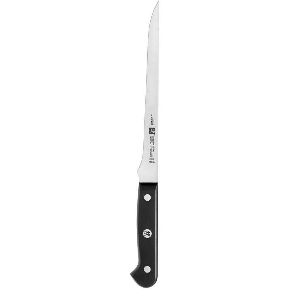 Нож филейный Zwilling Gourmet 18 см, нержавеющая сталь Friodur, рукоять ABS, серебристо-чёрный