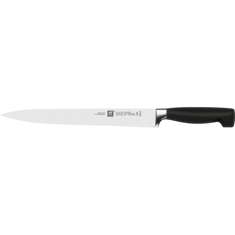 Нож для колбас и ветчины Zwilling Four Star 26 см, нержавеющая сталь, рукоять ABS