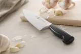 Нож поварской Zwilling Four Star 18 см, кованый, чёрная рукоять, 55–58 HRC — фото 3