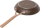 Сковорода мелкая Zwilling Milano 24 см, керамическое покрытие CERAFORCE TITANIUM, для индукции, коричневая — фото 2