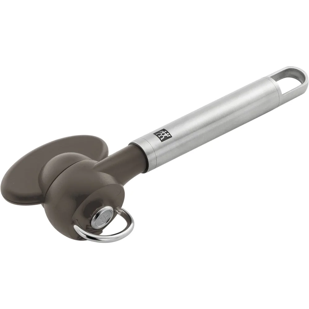 Консервный нож Zwilling Pro, нержавеющая сталь 18/10, 21,5 см, серебристый и чёрный, с поворотным механизмом