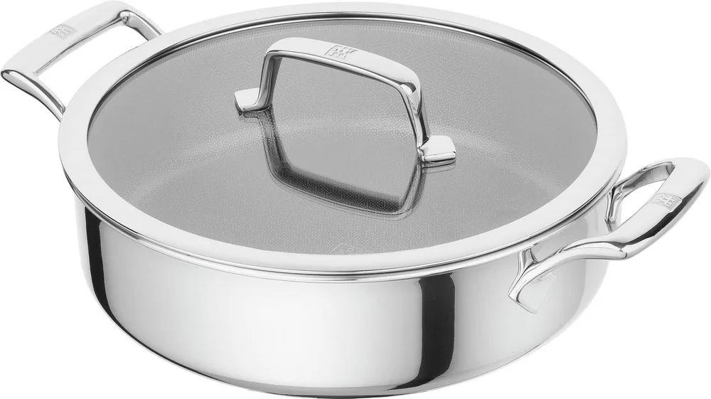 Сотейник Zwilling Peak 26 см, 3,9 л, стеклянная крышка, керамическое покрытие CERAFORCE HyCoat, для индукции