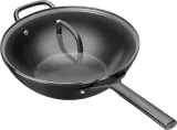 Вок Zwilling Milano с крышкой 30 см, керамическое антипригарное покрытие, чёрный — фото 1