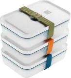 Стартовый набор Zwilling Fresh&Save L, 3 плоских вакуумных контейнера, пластик без BPA, морской — фото 2