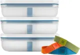 Стартовый набор Zwilling Fresh&Save L, 3 плоских вакуумных контейнера, пластик без BPA, морской — фото 4
