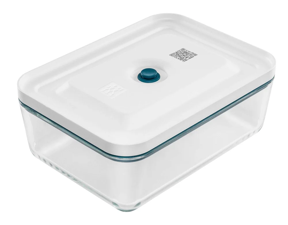Стеклянный контейнер Zwilling Fresh&Save 1,5 л, вакуумный, боросиликатное стекло, силиконовая прокладка морского цвета