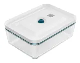Стеклянный контейнер Zwilling Fresh&Save 1,5 л, вакуумный, боросиликатное стекло, силиконовая прокладка морского цвета — фото 1