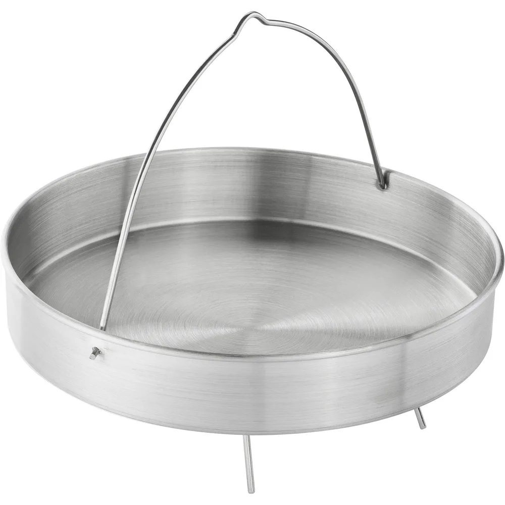 Вставка Zwilling для скороварки EcoQuick и AirControl 22 см без отверстий, нержавеющая сталь, с ручками и подставкой