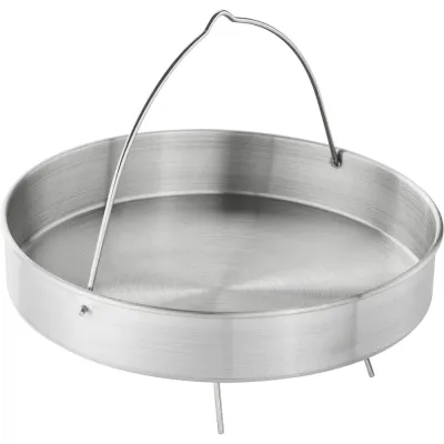 Вставка Zwilling для скороварки EcoQuick и AirControl 22 см без отверстий, нержавеющая сталь, с ручками и подставкой