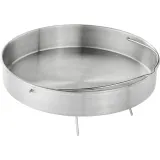 Вставка Zwilling для скороварки EcoQuick и AirControl 22 см без отверстий, нержавеющая сталь, с ручками и подставкой — фото 3