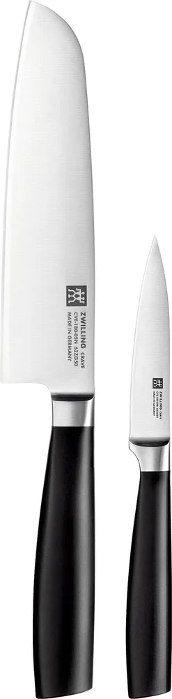Набор ножей Zwilling Crave, 2 предмета: нож для овощей и фруктов 10 см и сантоку 18 см