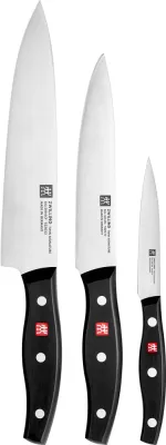 Набор ножей Zwilling Signature, 3 предмета: для овощей и фруктов 10 см, для колбасных изделий 16 см, поварской 20 см