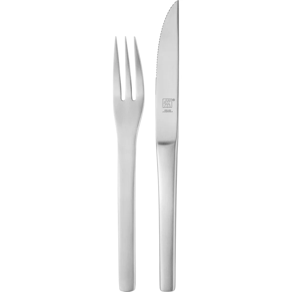 Набор для стейка Zwilling Specials на 6 персон, 12 предметов, 6 ножей и 6 вилок, матовая нержавеющая сталь, в коробке